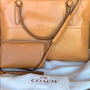 Coach Burroughs bag with matching wallet